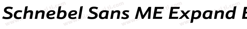 Schnebel Sans ME Expand Black字体转换